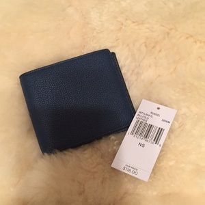 New Michael Kors wallet in dark denim blue
